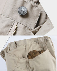 Outdoor Multi-Pocket Assault Waterproof Fishing Hiking Work Trousers S-5XL