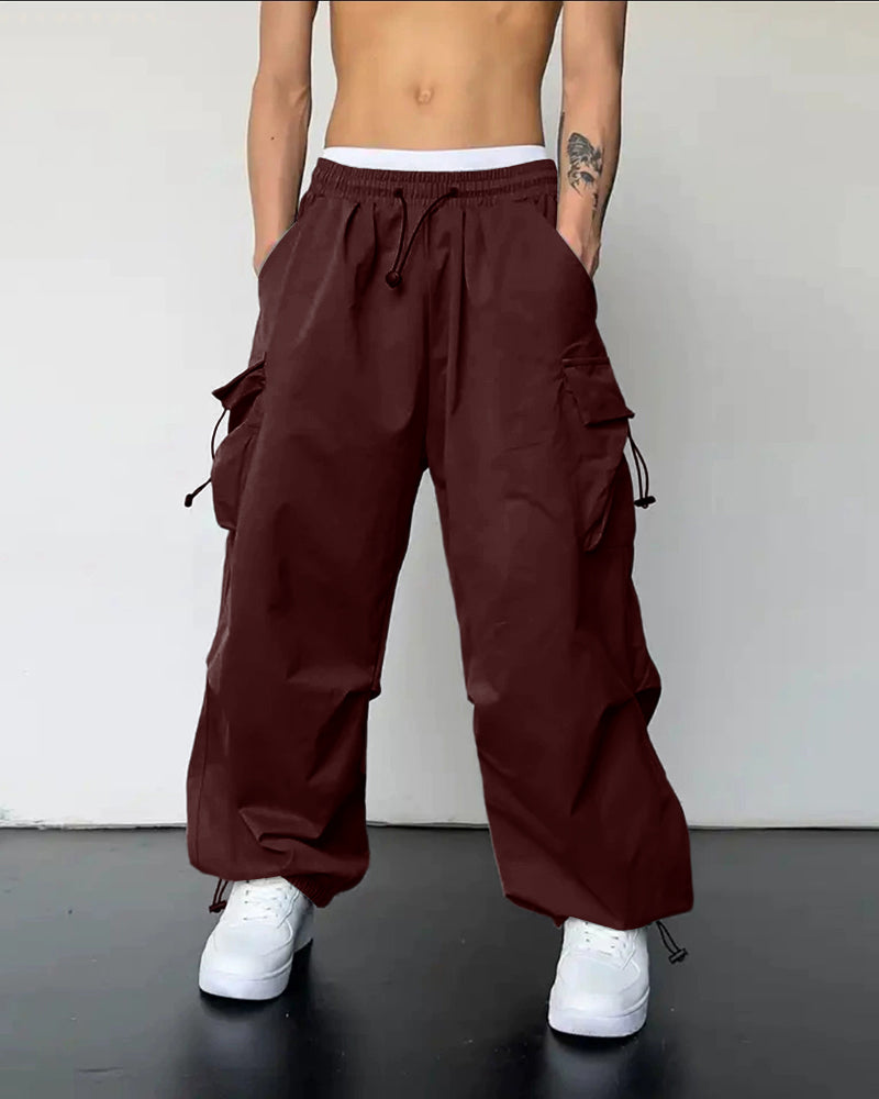 Big & Tall Men's Casual Quick-drying Overalls Sports Pants S-5XL