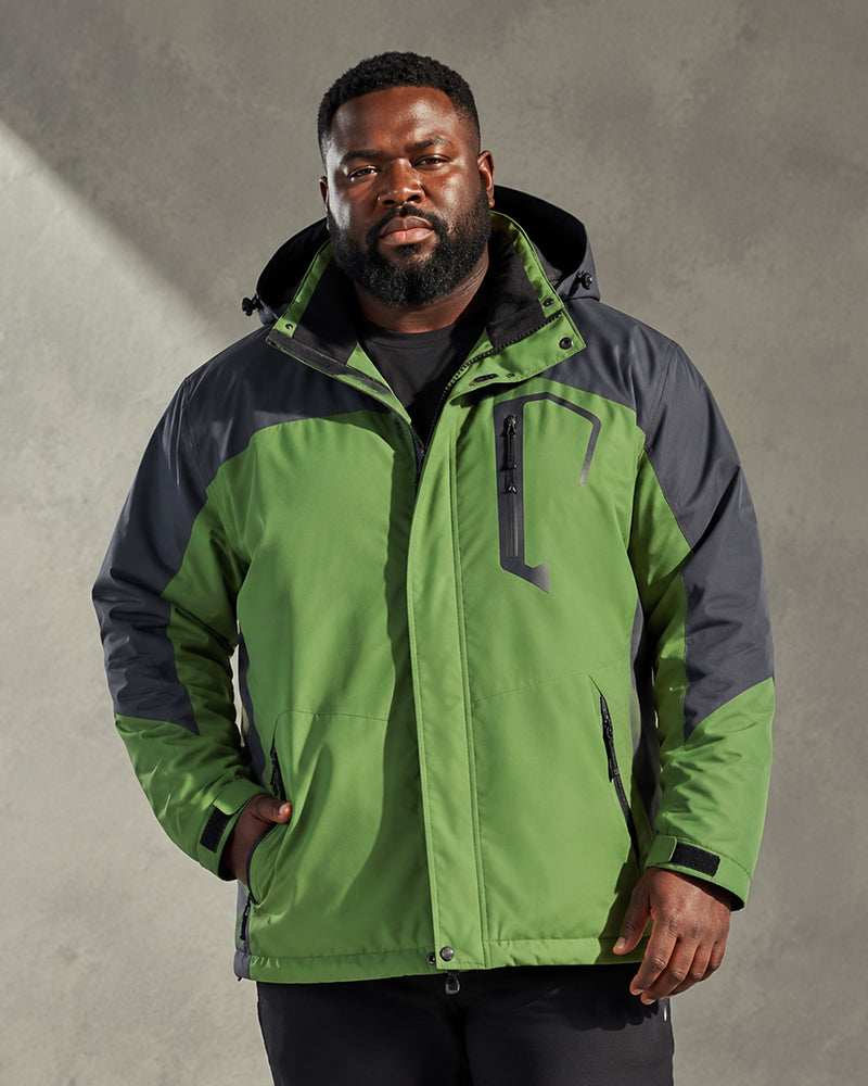 M-6XL Velvet Warm Outdoor Windproof Mountaineering Suit
