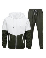 Big & Tall Men's Colorblock Sports Jacket Set M-6XL