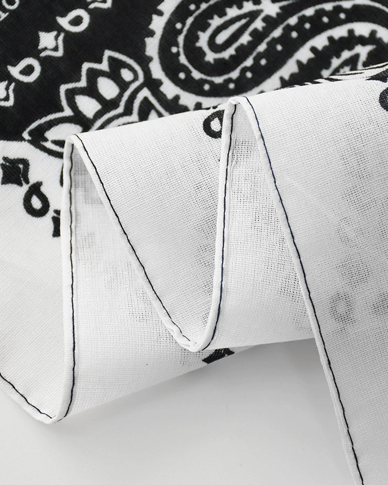 Hip-hop Cashew Flower Sweat-wicking Breathable Stitching Hip-hop Printed Headscarf