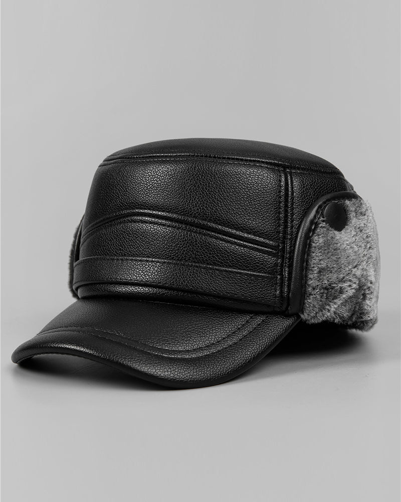 Warm Cold Ear Protection Flat Cap