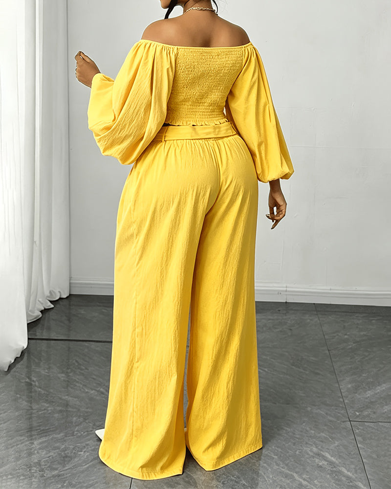 L-4XL Straight Straight-Leg Trousers Two-Piece Set Large Size Women