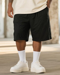 Big & Tall Men's Retro Japan Tokyo Tsukiji OTC Market Printed Round Neck Short Sleeve T-Shirt Shorts Suit