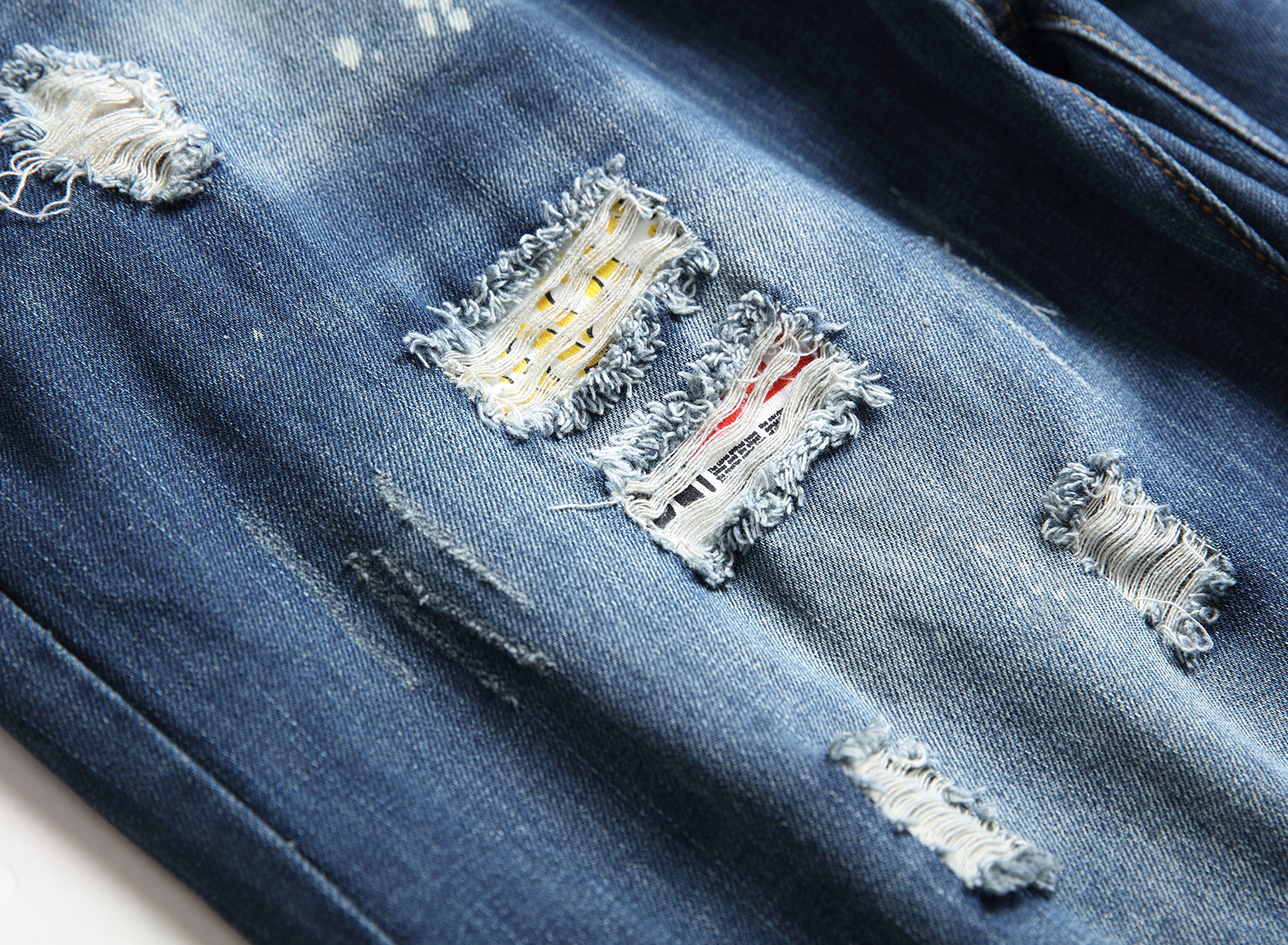 Men's Hole Feature Fashion Trendy Street Shooting Jeans