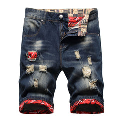 Men's Hole Feature Fashion Trendy Street Shooting Jeans