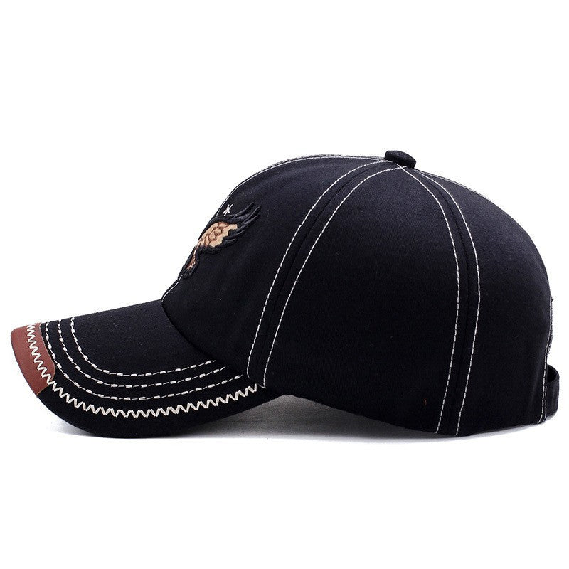 Trendy Embroidered Eagle Street Cap