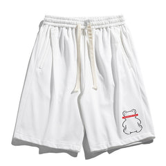 Men's Plus Size Sports Street Bear Print Athletic Shorts
