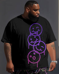 Street Color Splash Ink Expression Print Big & Tall Men's Set