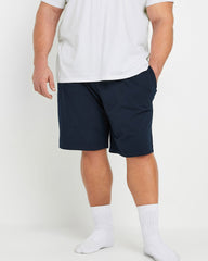 100% Cotton-White & Royal Blue Suit Short Sleeve T-Shirt Shorts Suit Men's Plus Size