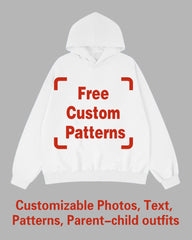 Custom Plus Size Hoodie (You Can Upload Pictures, Text, Logo, Etc. To Customize Your Interesting Hoodie)