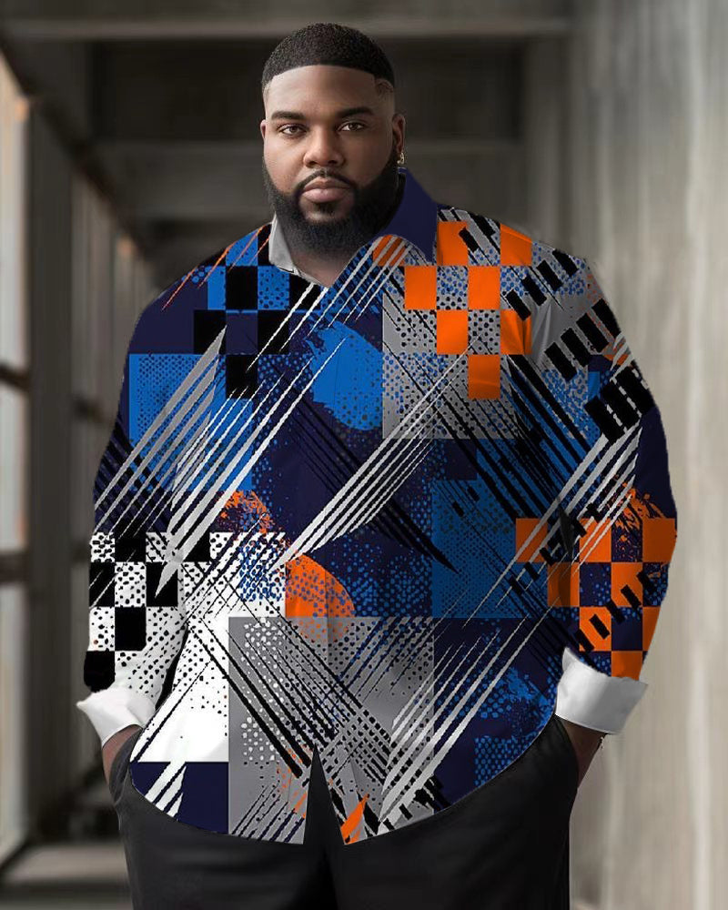 Colorful Plaid Printed Long Sleeved Oversized Shirt