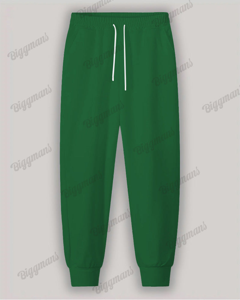 Menswear Christmas Green Elf Cosplay Printed Big & Tall Hoodie Set