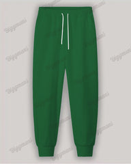 Menswear Christmas Green Elf Cosplay Printed Big & Tall Hoodie Set