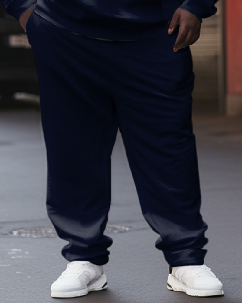 Big & Tall Men's 2 Piece Tracksuit Casual Hoodie and Sweatpants Set