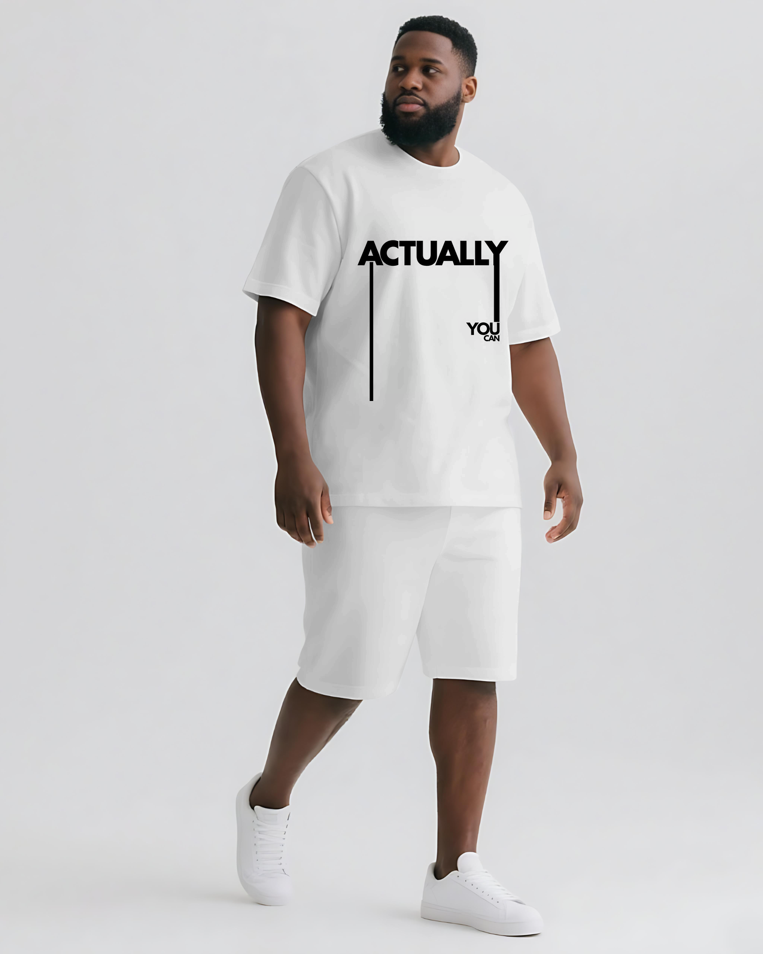 Your Limits Are 90% Mental Actually You Can Striped 2-Piece T-shirt Set