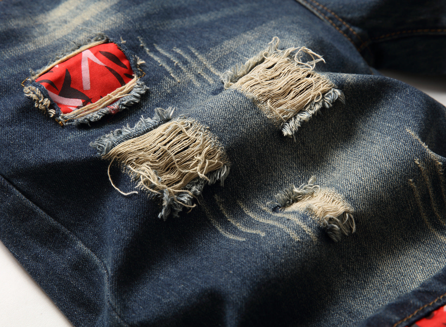 Men's Hole Feature Fashion Trendy Street Shooting Jeans