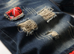 Men's Hole Feature Fashion Trendy Street Shooting Jeans