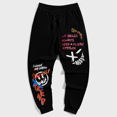 Plus Size Men's Street Style Casual Retro Trousers
