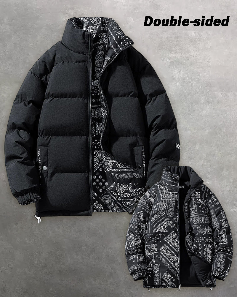 Big & Tall Men's Double-sided Cotton-padded Jacket Camouflage Winter Coat For Men And Women New Thickened Cotton-padded Jacket Korean Fashion Cotton-padded Jacket Cross-border S-4XL