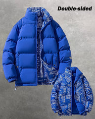 Big & Tall Men's Double-sided Cotton-padded Jacket Camouflage Winter Coat For Men And Women New Thickened Cotton-padded Jacket Korean Fashion Cotton-padded Jacket Cross-border S-4XL