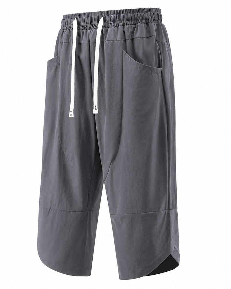 5XL-11XL Quick-drying Cropped Pants With Extra Fat And Loose