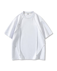 L-9XL Solid Color Heavy Cotton Round Neck Short-sleeved T-shirt