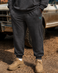 Big & Tall Men's Western Tau Print Half-Zip Sweat Set