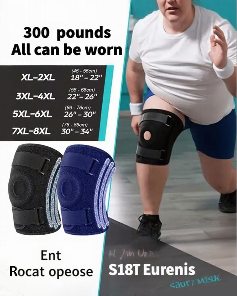 Plus Size Knee Braces for Man and Women, Extra Size Large Size Adjustable Knee Support with Side Stabilizers for Fit Women & Men