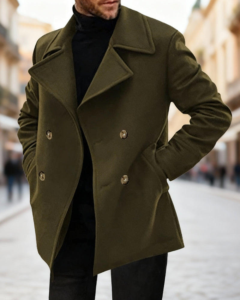 Big & Tall Men's Business Medium And Long Casual Coat  S-3XL