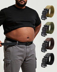 Canvas Nylon Belt Hole-free Automatic Buckle Ultra Thin And Durable