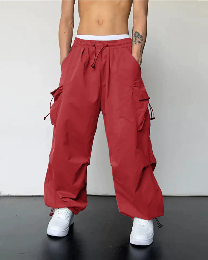 Big & Tall Men's Casual Quick-drying Overalls Sports Pants S-5XL