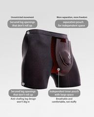 L-6XL Men's Extended Sports Separation Anti-wear Sports Boxer Pants