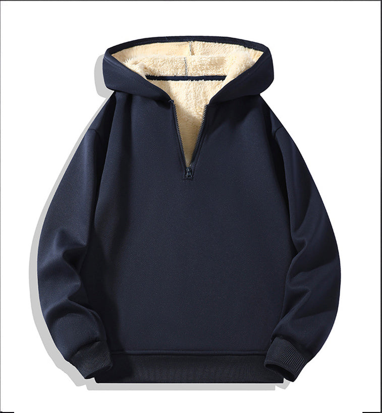 🔥Christmas 50% Off Exclusive ✨Men's Casual Pullover Sweatshirt, Half-Zip with Thickened Quarter-Zip, Fleece Lining