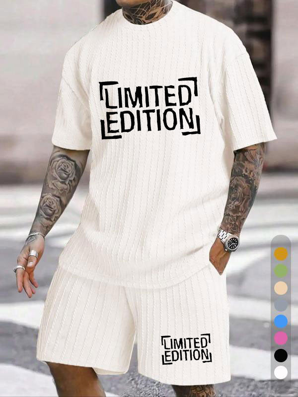 LIMITED EDITION Letter Print Texture Large Size Set