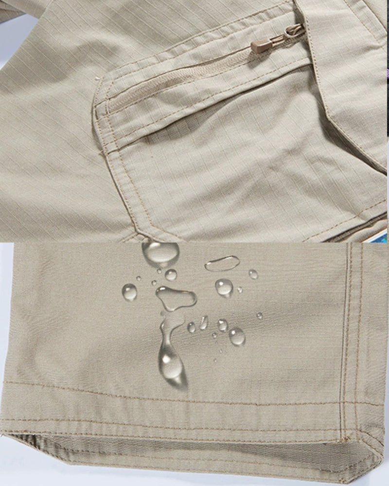 Outdoor Multi-Pocket Assault Waterproof Fishing Hiking Work Trousers S-5XL
