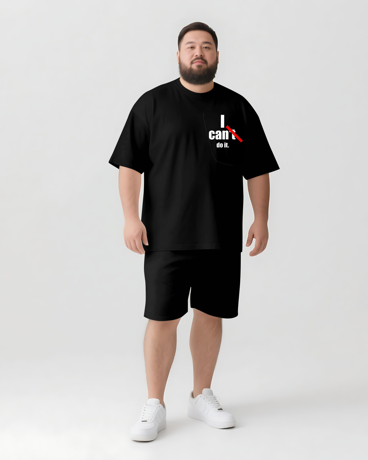Can't=Courage Allows Now Today 2-Piece T-shirt Set