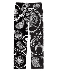 Men's Plus Size Paleys Flower Fun Suit Tie Design Print Long Sleeve T-Shirt Trousers Suit