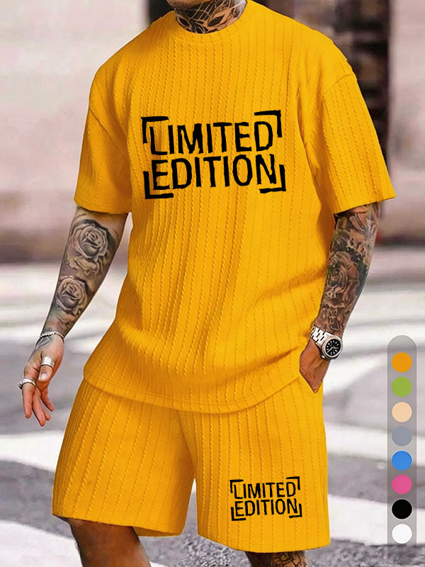 LIMITED EDITION Letter Print Texture Large Size Set