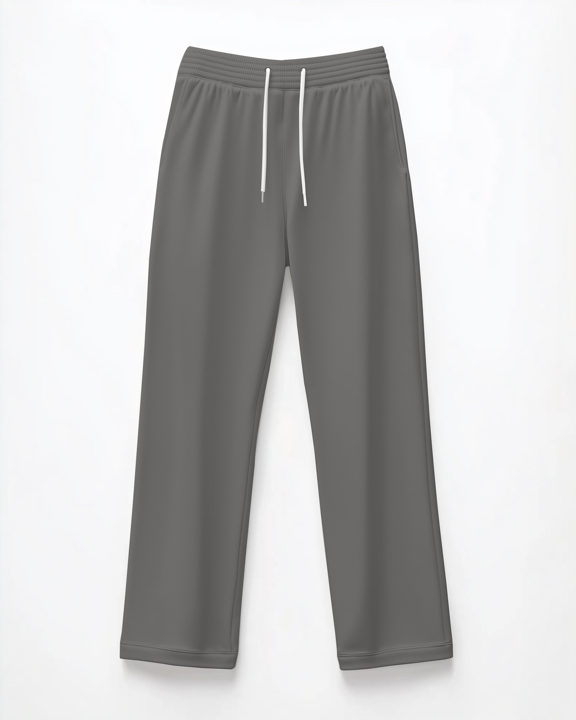 Big Men's Loose Straight Drawstring Sweatpants with Pocket