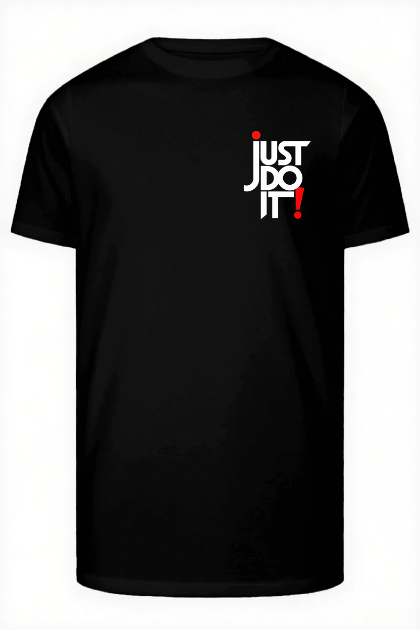 Quit Thinking Start Doing Big & Tall Men's Simple Lettering T-shirt 2-Piece Set