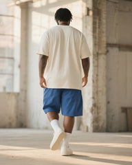 Big & Tall Men's Trippi Troppi Hand-Painted Printed Round Neck Short Sleeve T-Shirt Shorts Suit