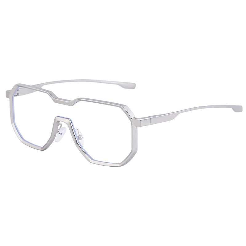Irregular Steampunk Sunglasses Metallic Sunglasses