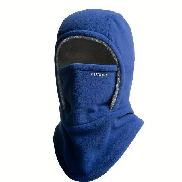 Autumn/Winter Outdoor Thermal Hat/Head Cover/All-in-One Hat with Face Mask, Outdoor Thermal Pullover Hat