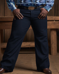 Men's Big & Tall Western Totem Long Sleeve Shirt and Pants 2-Piece Set