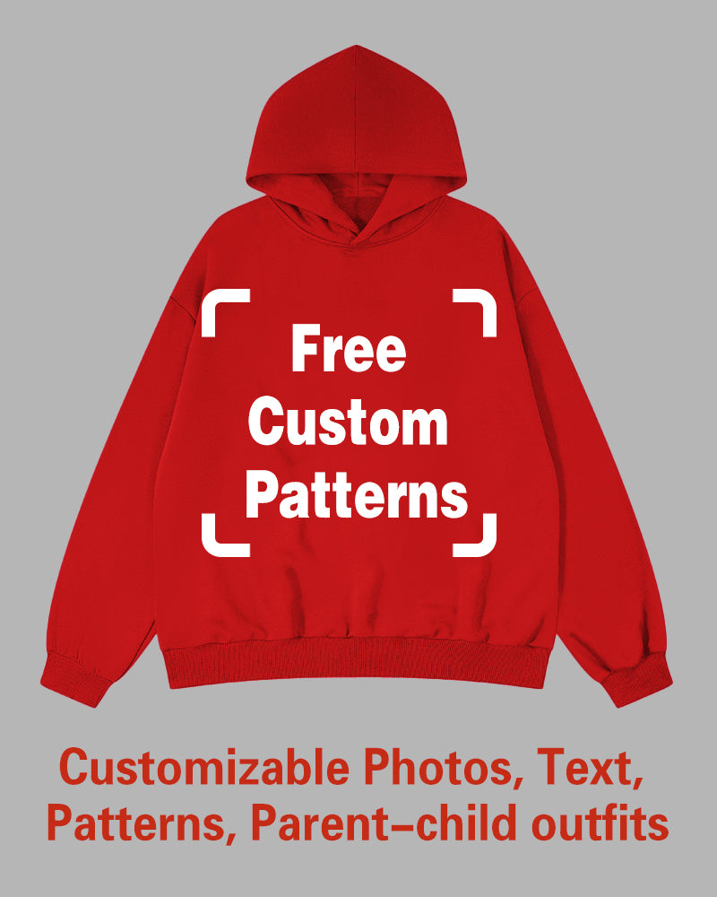 Custom Plus Size Hoodie (You Can Upload Pictures, Text, Logo, Etc. To Customize Your Interesting Hoodie)