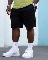 Big & Tall Men's Street Fashion Gradient MADE FROM PAIN Crewneck T-Shirt Shorts Suit