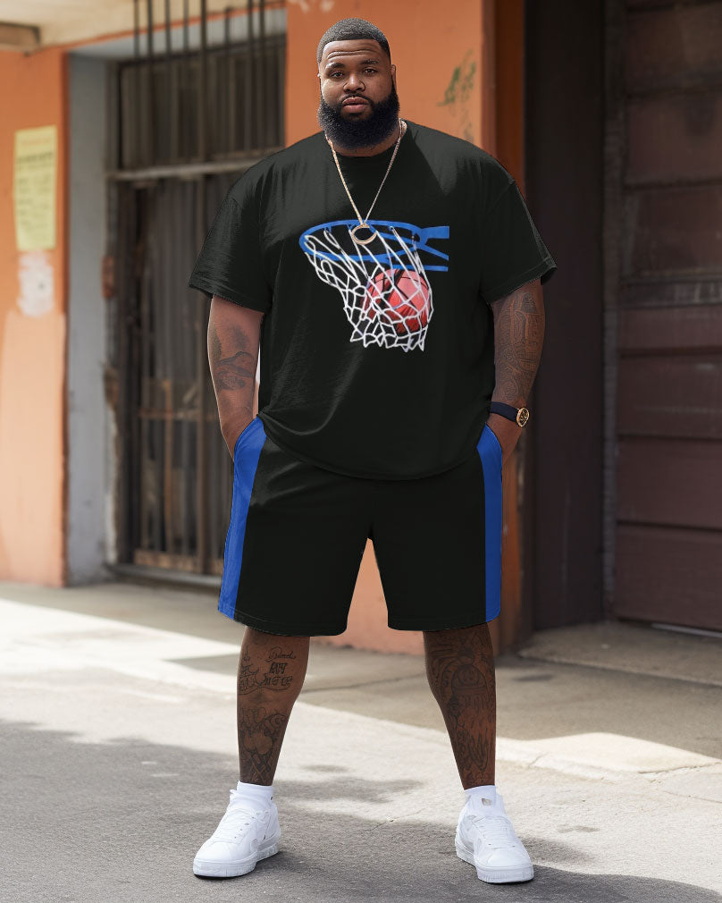 Street Vitality Basketball Shooting Print Big & Tall Men's Set