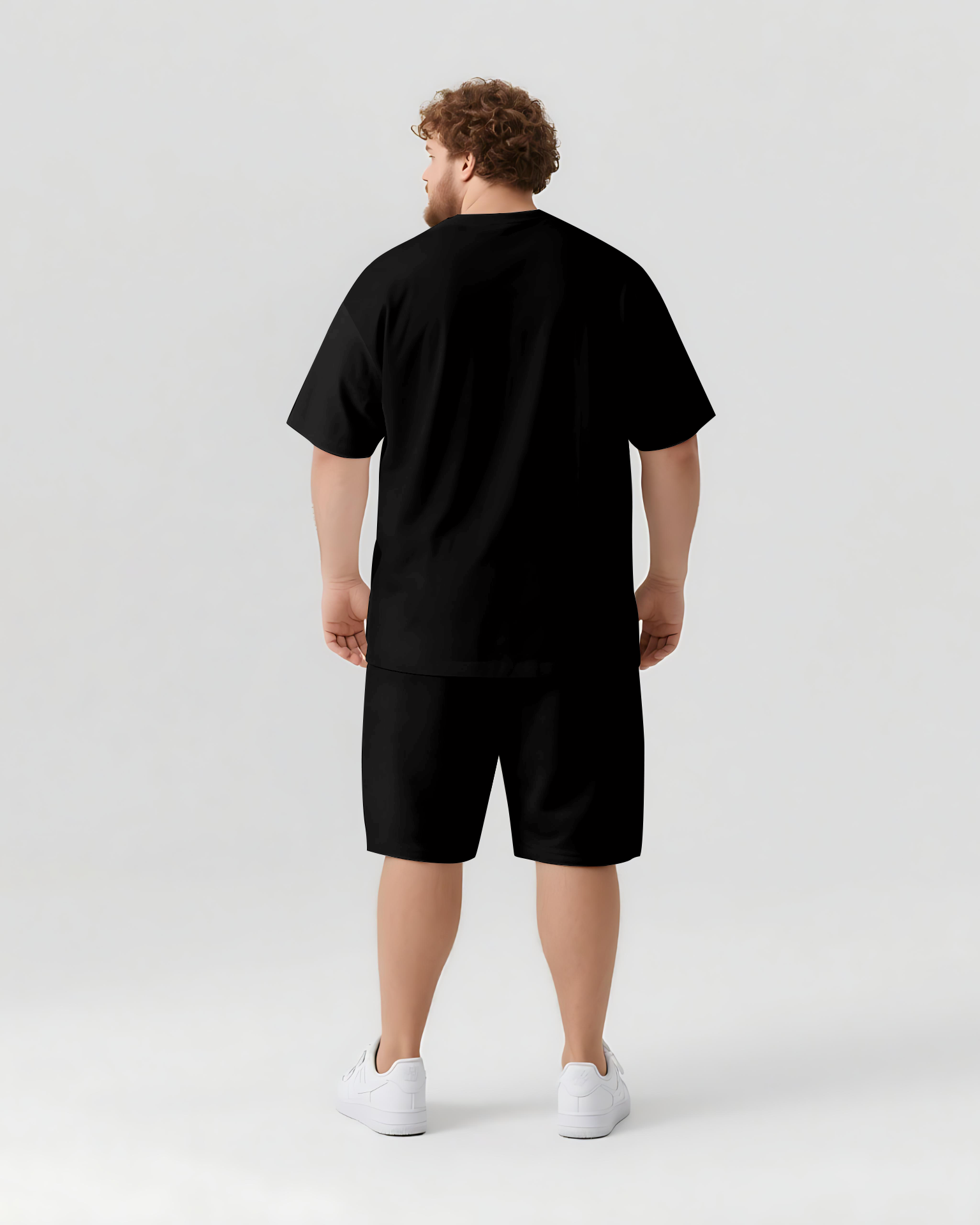 WHY NOT Slogan T-shirt & Shorts Set