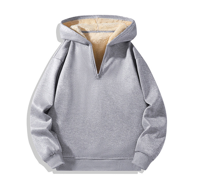 🔥Christmas 50% Off Exclusive ✨Men's Casual Pullover Sweatshirt, Half-Zip with Thickened Quarter-Zip, Fleece Lining
